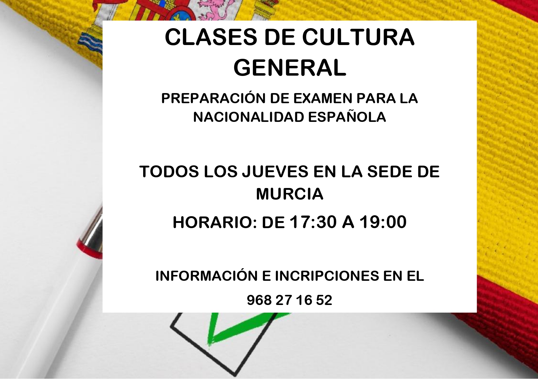 CLASES DE CULTURA GENERAL height=300px loading=